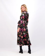 Load image into Gallery viewer, *FINAL SALE*   Velvet Wrap Dress in Large Floral
