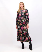 Load image into Gallery viewer, *FINAL SALE*   Velvet Wrap Dress in Large Floral
