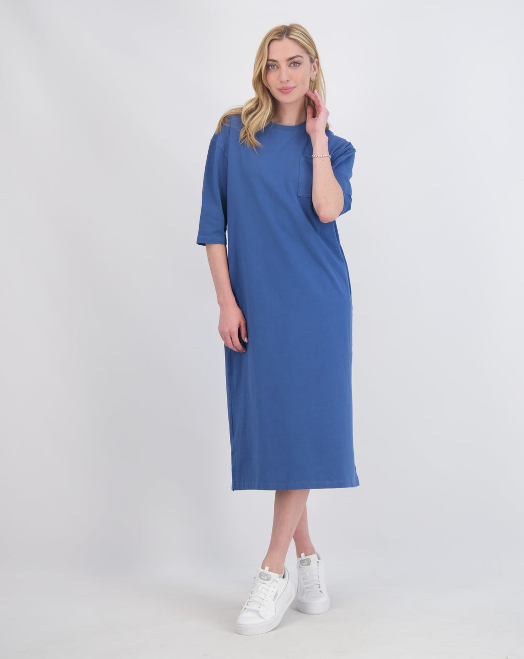 T-shirt Dress in Dark Denim