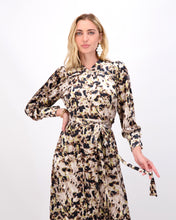 Load image into Gallery viewer, *FINAL SALE*   Velvet Wrap Dress in Tan
