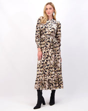 Load image into Gallery viewer, *FINAL SALE*   Velvet Wrap Dress in Tan
