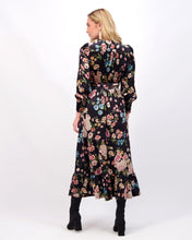 Load image into Gallery viewer, *FINAL SALE*   Velvet Wrap Dress is Small Floral
