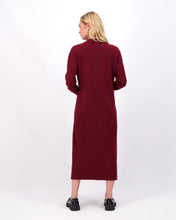 Load image into Gallery viewer, *FINAL SALE*   Knit Cardigan Dress in Burgundy
