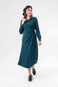 ** FINAL SALE** Emerald Side Knot Dress