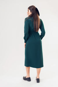 ** FINAL SALE** Emerald Side Knot Dress